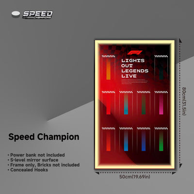 Wall Display Frame for LEGO® Speed Champions F1 Cars