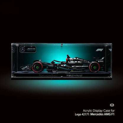 Ultra - Clear Acrylic Display Case for LEGO® Technic™ F1 Cars - brickzonehub