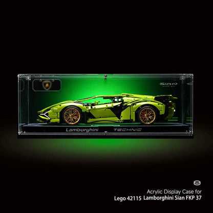 Ultra - Clear Acrylic Display Case Set for LEGO® Technic™ Supercars - brickzonehub