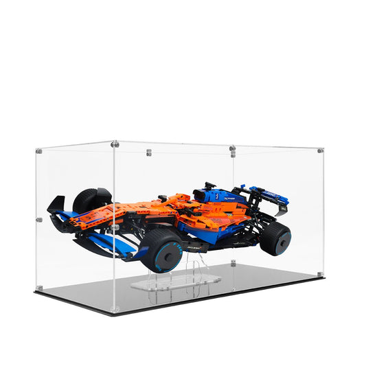 Universal Acrylic Display Case for LEGO® Technic & F1 Supercars – Floating Mount Design - brickzonehub