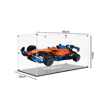Universelle Acryl-Vitrine für LEGO® Technic &amp; F1 Supercars – Schwebendes Halterungsdesign