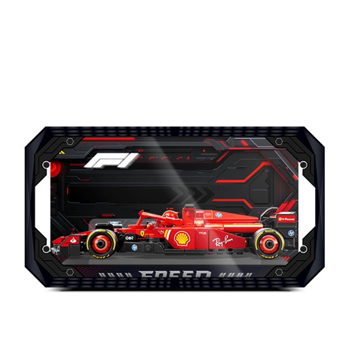 Universal Acrylic Display Case Set for F1 Model Cars - brickzonehub