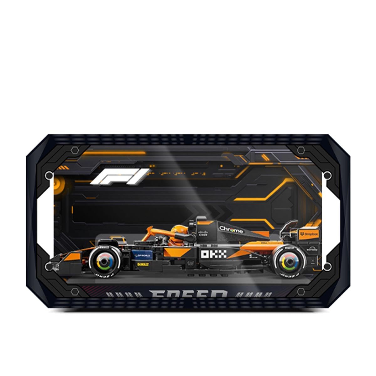 Universal Acrylic Display Case Set for F1 Model Cars - brickzonehub