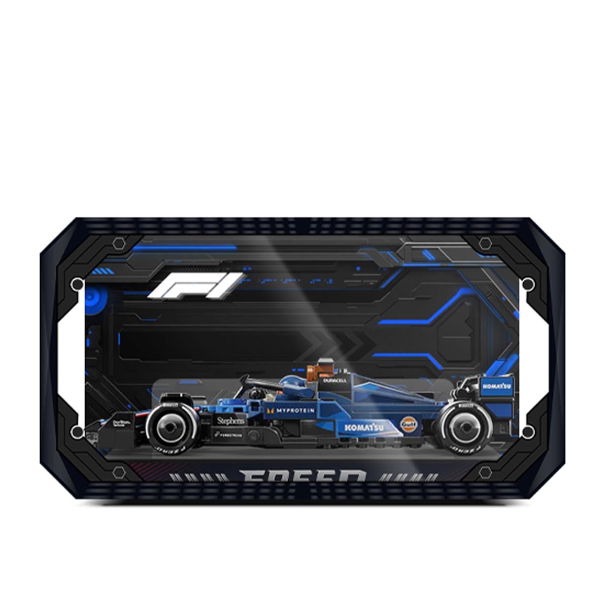 Universal Acrylic Display Case Set for F1 Model Cars - brickzonehub