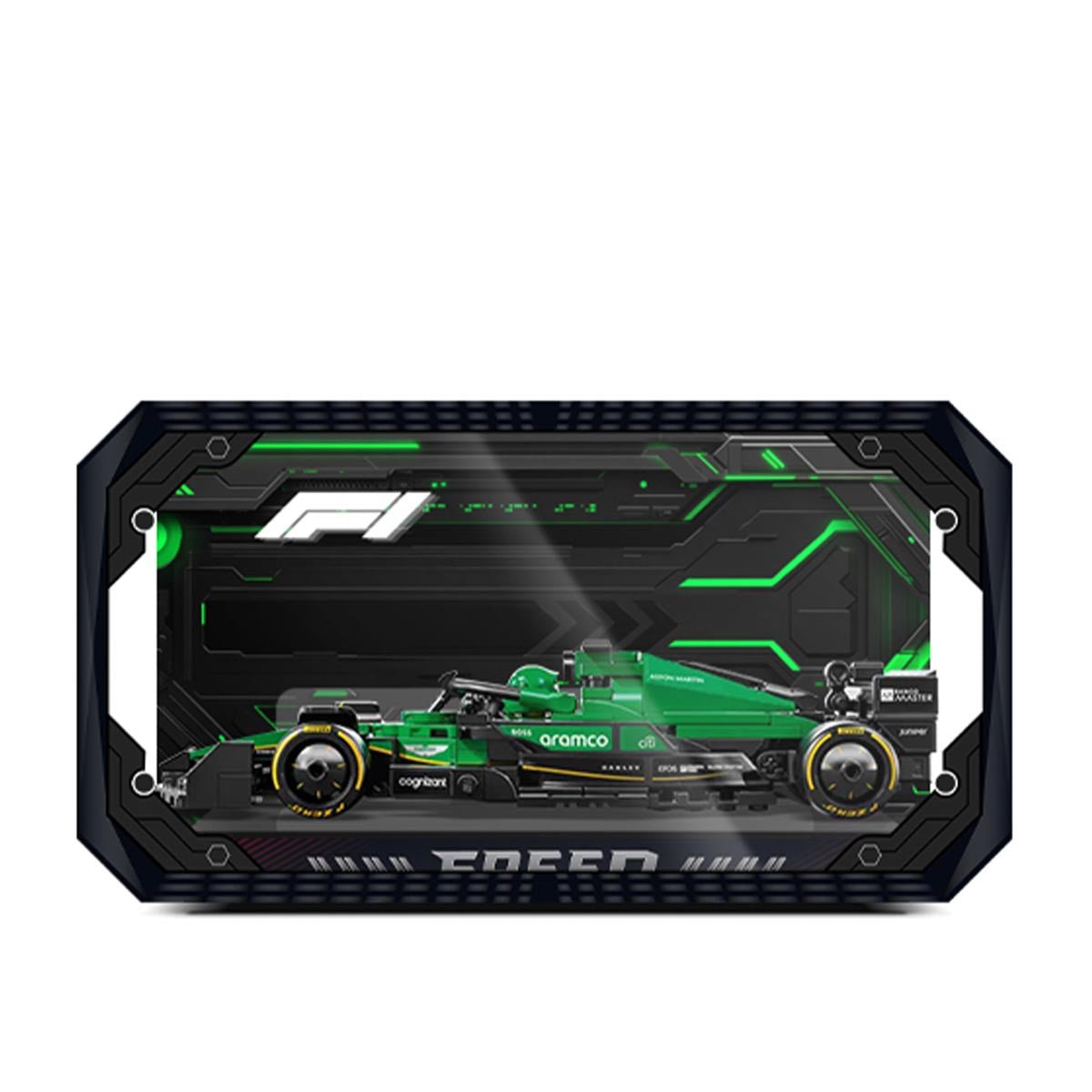 Universal Acrylic Display Case Set for F1 Model Cars - brickzonehub