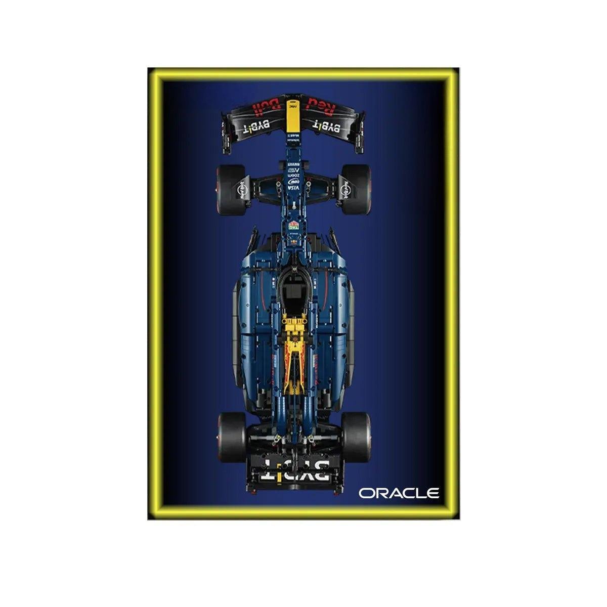 Wall Display Frame Compatible with LEGO® 42206 Red Bull RB20 Style A - brickzonehub