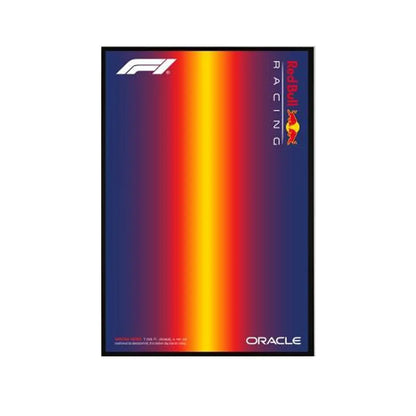 Wall Display Frame Compatible with LEGO® 42206 Red Bull RB20 Style C - brickzonehub