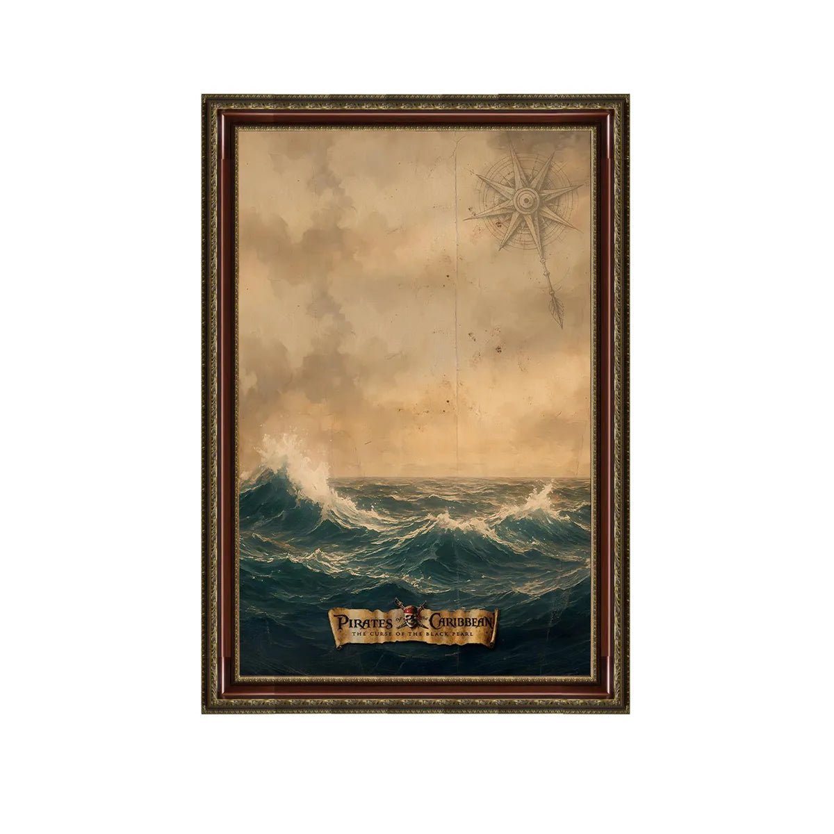 Wall Display Frame Compatible with LEGO® Captain Jack Sparrow's Pirate Ship 10365 Style A - brickzonehub