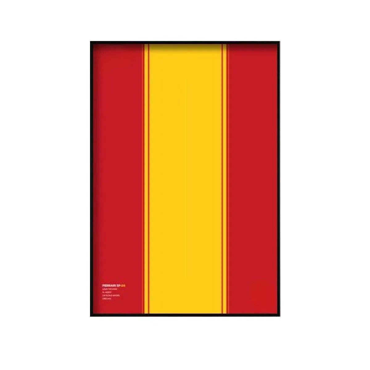 Wall Display Frame Compatible with LEGO® Ferrari F1 SF - 24 42207 Style G - brickzonehub