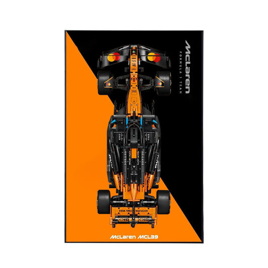 Wall Display Frame Compatible with LEGO® McLaren MCL39 F1® Car 42228 Style A - brickzonehub