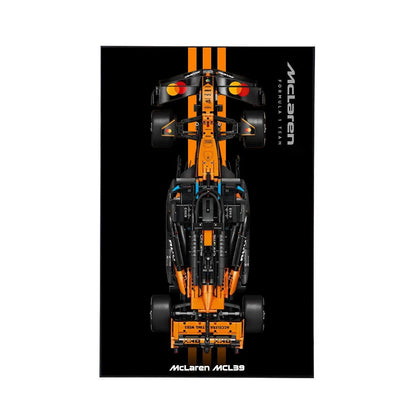 Wall Display Frame Compatible with LEGO® McLaren MCL39 F1® Car 42228 Style B - brickzonehub