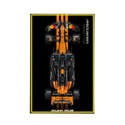 Wall Display Frame Compatible with LEGO® McLaren MCL39 F1® Car 42228 Style B - brickzonehub