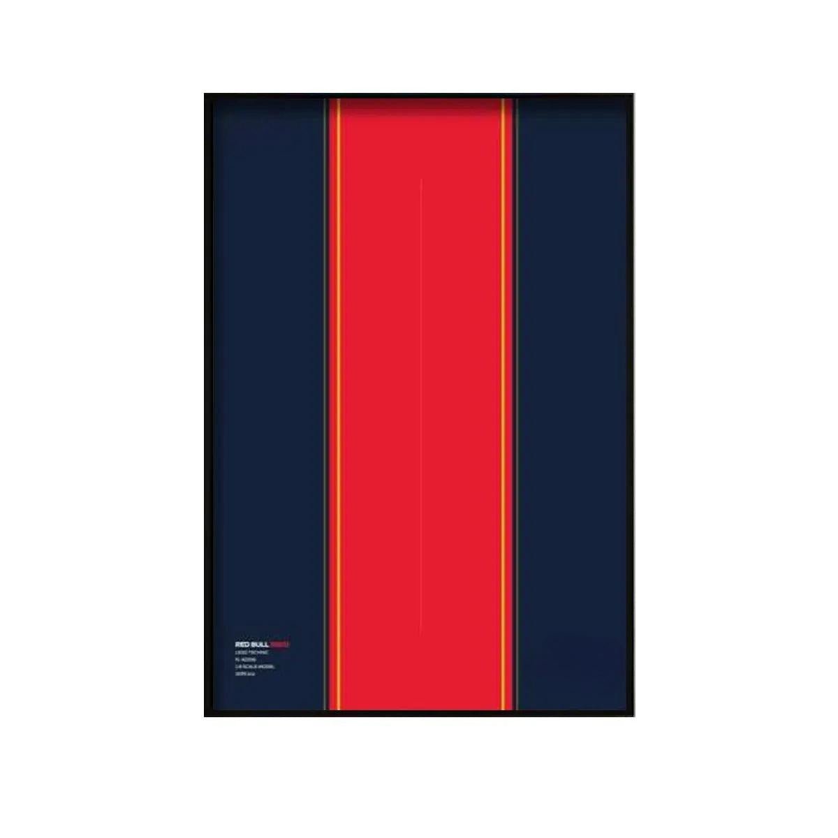 Wall Display Frame Compatible with LEGO® Red Bull RB20 42206 Style J - brickzonehub