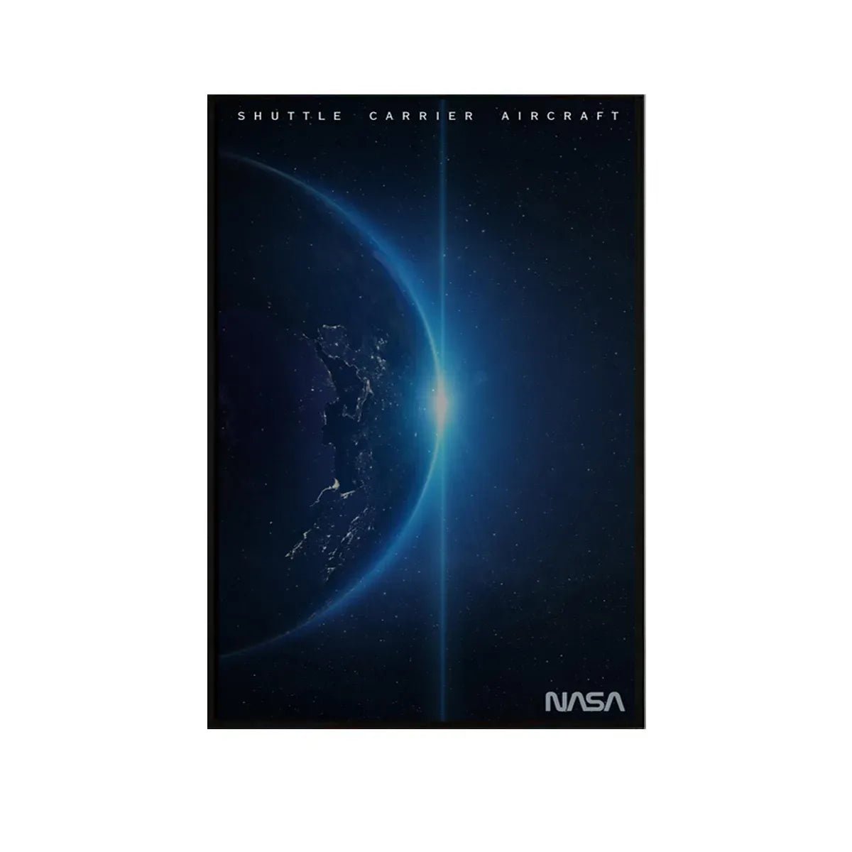 Wall Display Frame Compatible with LEGO Shuttle Carrier Aircraft 10360 - brickzonehub