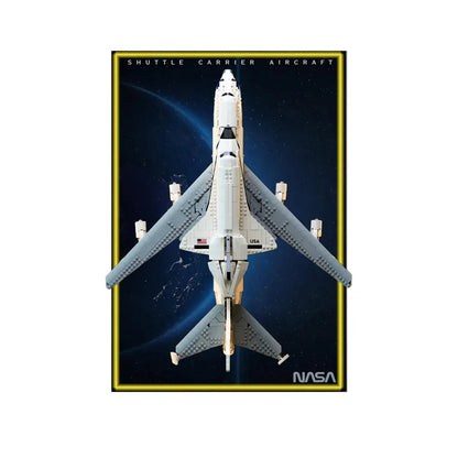 Wall Display Frame Compatible with LEGO Shuttle Carrier Aircraft 10360 - brickzonehub