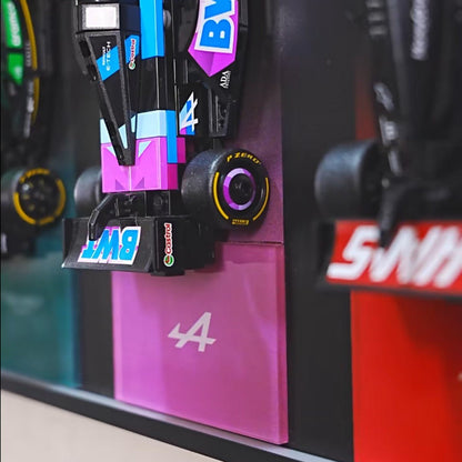 Wall Display Frame Compatible with LEGO® Speed Champions F1 Collection – 11 Cars Edition - brickzonehub