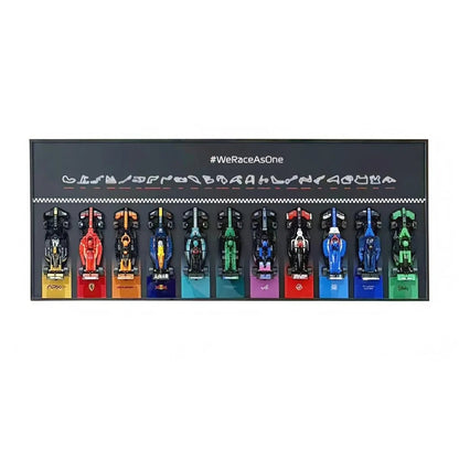 Wall Display Frame Compatible with LEGO® Speed Champions F1 Collection – 11 Cars Edition