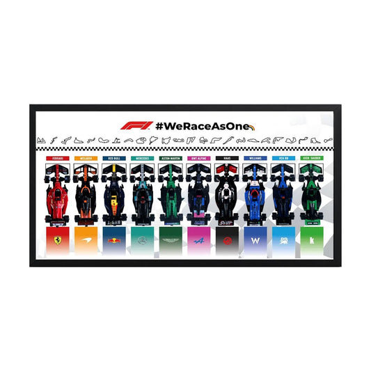 Wall Display Frame Compatible with LEGO® Speed Champions F1 Series - brickzonehub