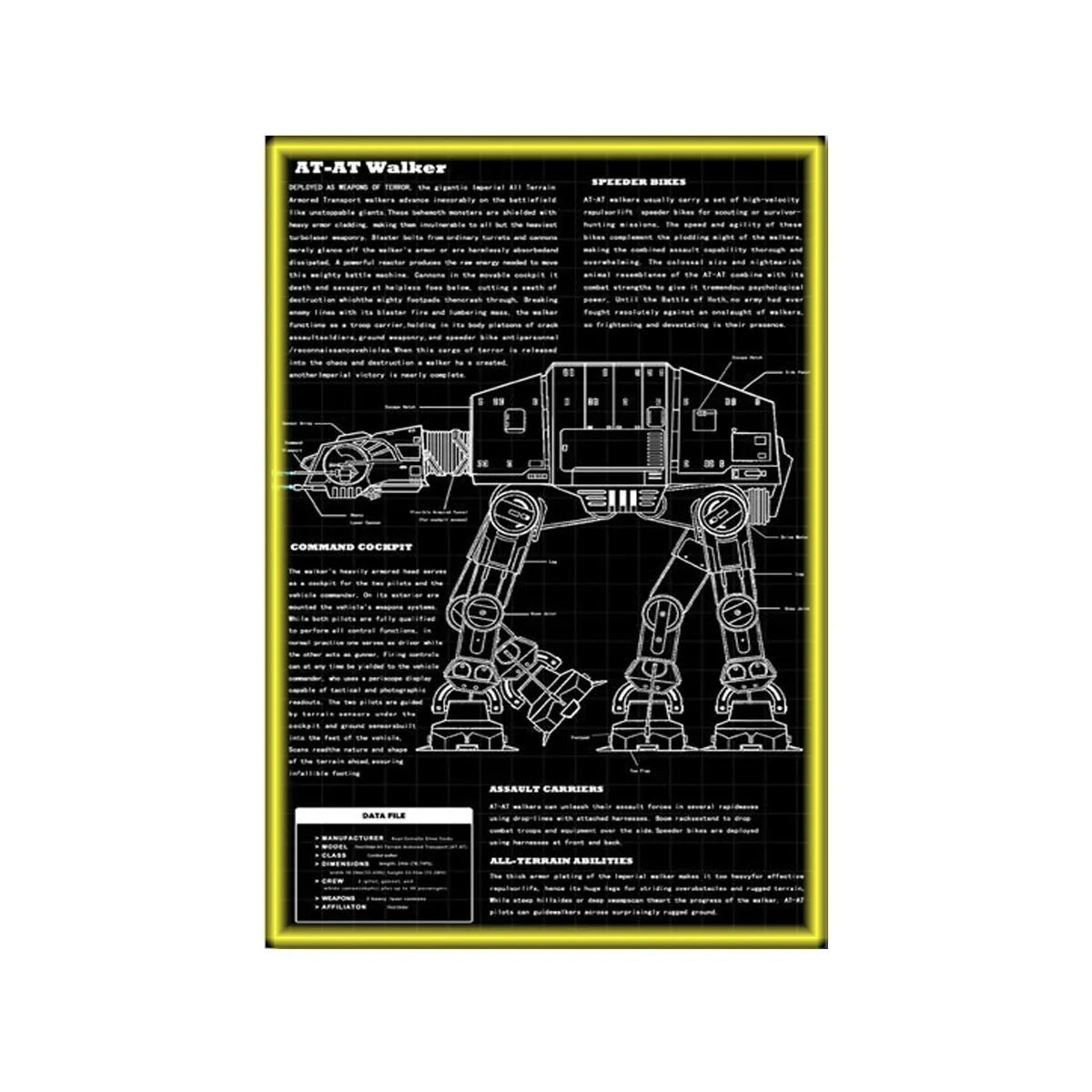 Wall Display Frame Compatible with LEGO® Star Wars™ AT - AT Walker 75288 - brickzonehub