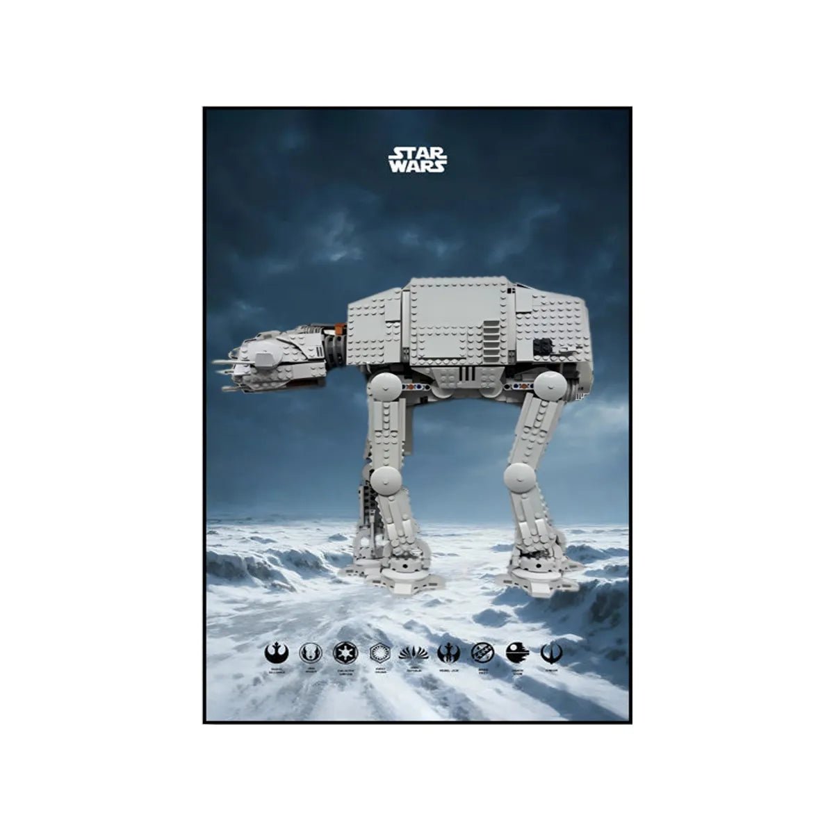 Wall Display Frame Compatible with LEGO® Star Wars™ AT - AT Walker 75288 Style A - brickzonehub