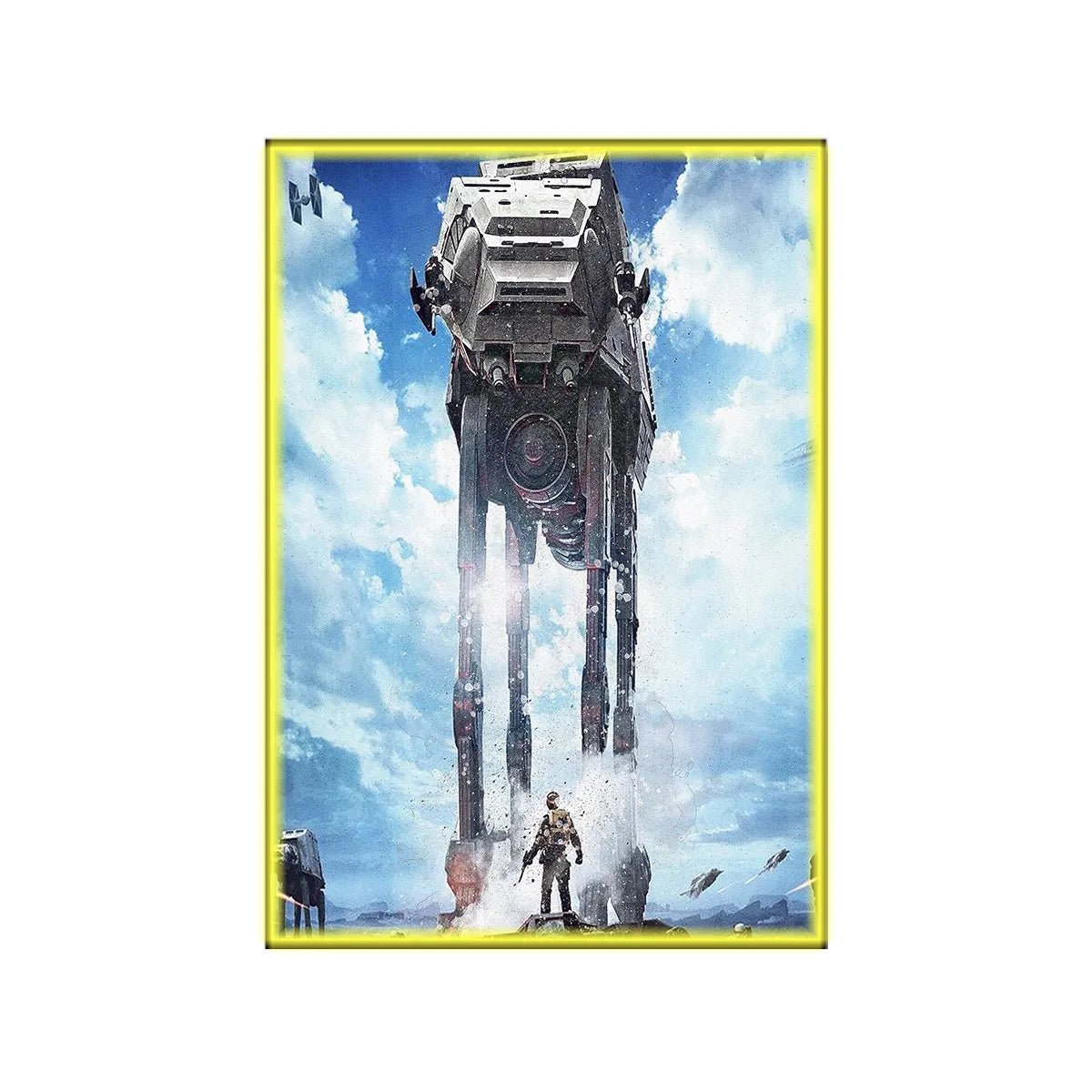 Wall Display Frame Compatible with LEGO® Star Wars™ AT - AT Walker 75288 Style B - brickzonehub