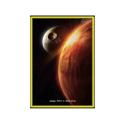 Wall Display Frame Compatible with LEGO® Star Wars™ Jango Fett’s Starship™ 75409 Style B - brickzonehub