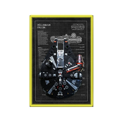 Wall Display Frame Compatible with Lego® Star Wars™ Millennium Falcon™ 75389 - brickzonehub