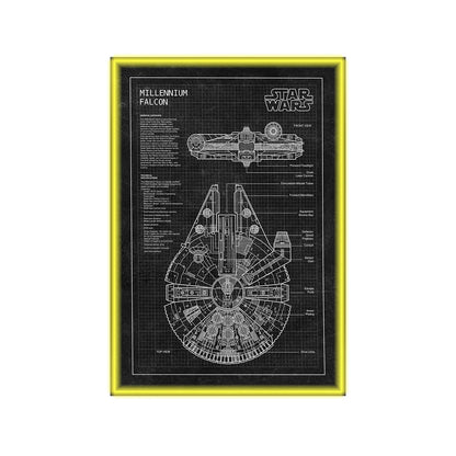 Wanddisplayrahmen für Lego® 75389 Millennium Falcon – Star Wars™ Edition