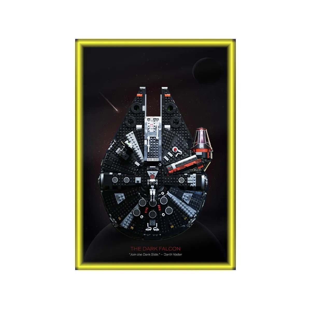 Wall Display Frame Compatible with Lego® Star Wars™ Millennium Falcon™ 75389 Style B - brickzonehub