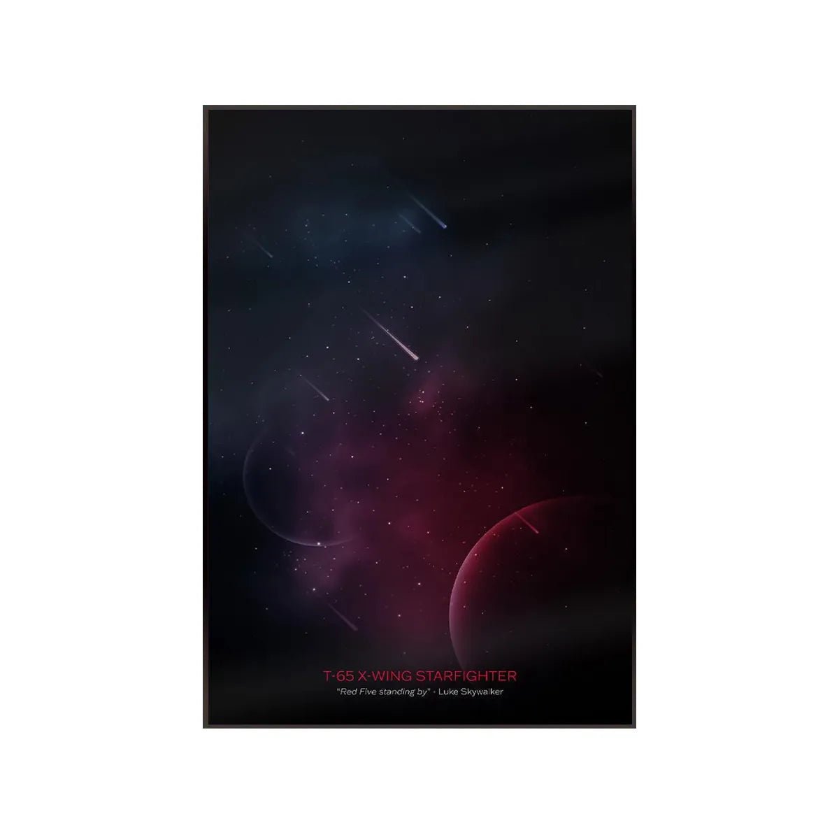 Wall Display Frame Compatible with LEGO® Star Wars™ T - 65 X - Wing 75355 - brickzonehub