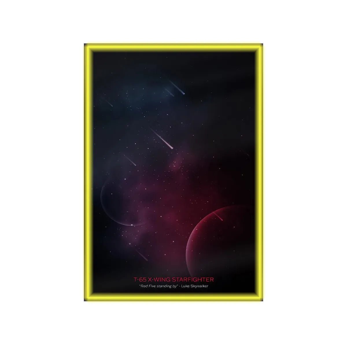 Wall Display Frame Compatible with LEGO® Star Wars™ T - 65 X - Wing 75355 - brickzonehub