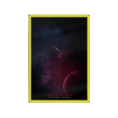 Wall Display Frame Compatible with LEGO® Star Wars™ T - 65 X - Wing 75355 - brickzonehub