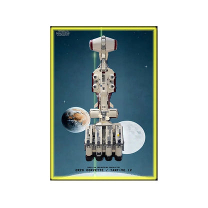 Wall Display Frame Compatible with LEGO® Star Wars™ Tantive IV™ 75244 - brickzonehub