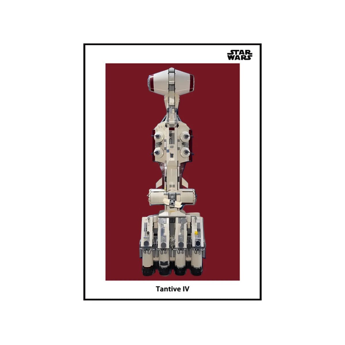 Wall Display Frame Compatible with LEGO® Star Wars™ Tantive IV™ 75244 Style A - brickzonehub