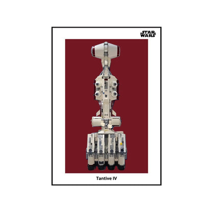 Wall Display Frame Compatible with LEGO® Star Wars™ Tantive IV™ 75244 Style A - brickzonehub