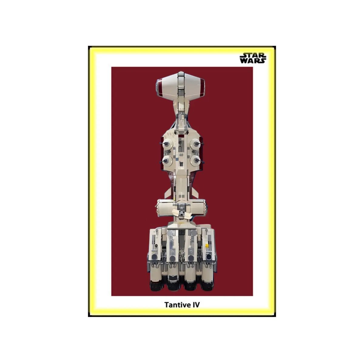 Wall Display Frame Compatible with LEGO® Star Wars™ Tantive IV™ 75244 Style A - brickzonehub