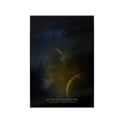 Wall Display Frame Compatible with LEGO® Star Wars™ Y - Wing Starfighter™ 75181 - brickzonehub