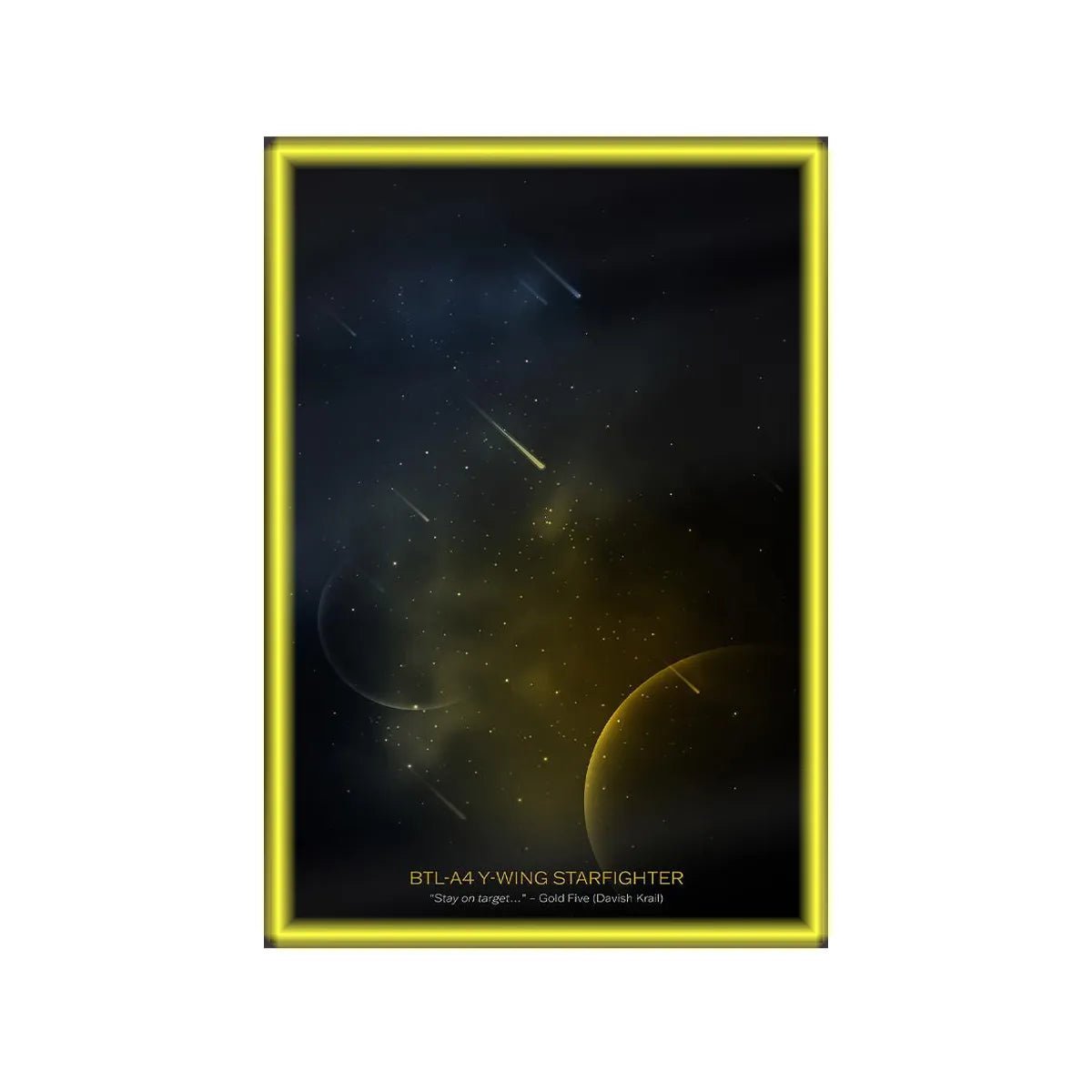 Wall Display Frame Compatible with LEGO® Star Wars™ Y - Wing Starfighter™ 75181 - brickzonehub