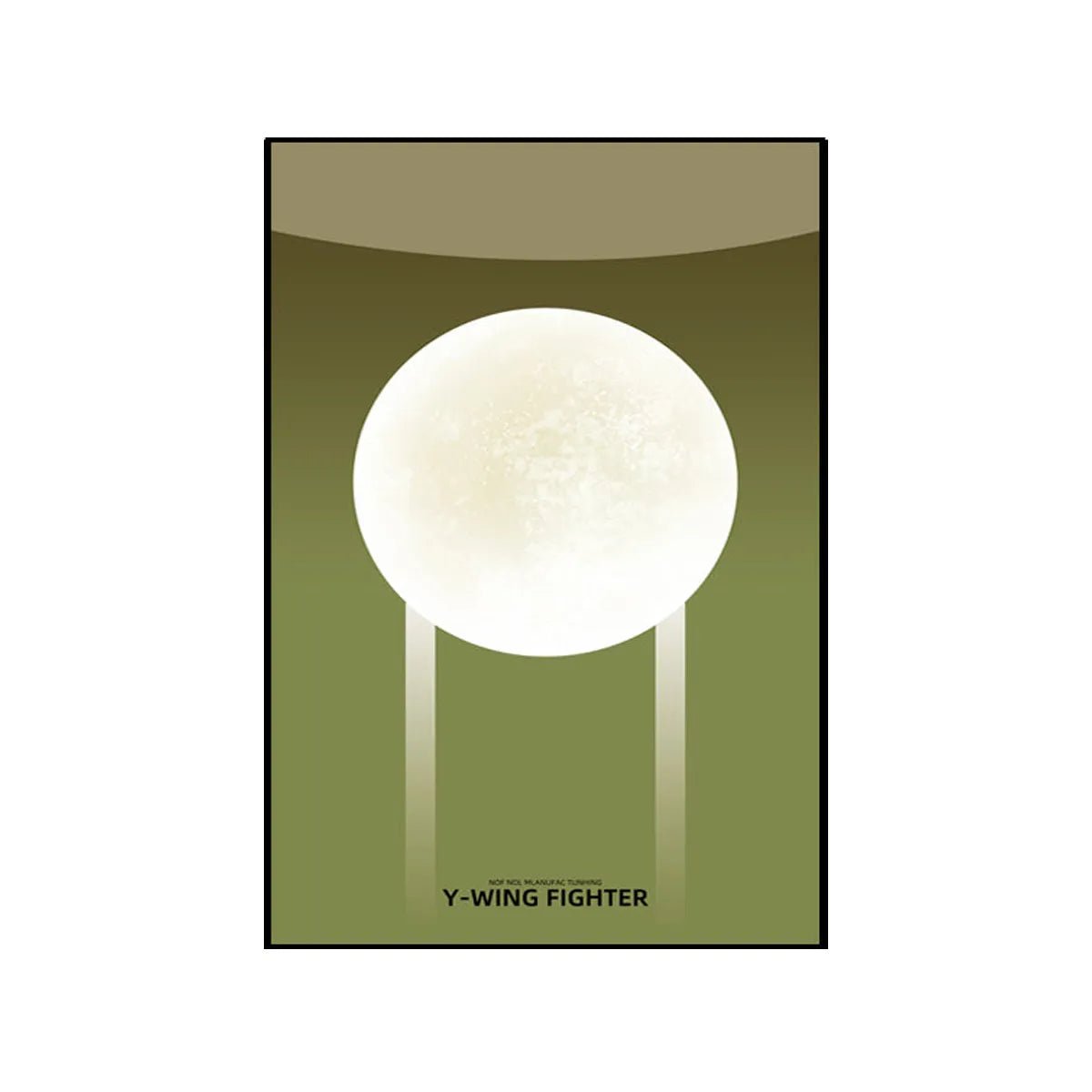 Wall Display Frame Compatible with LEGO® Star Wars™ Y - Wing Starfighter™ 75181 Style A - brickzonehub