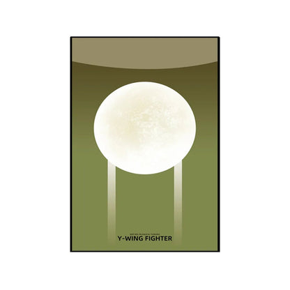 Wall Display Frame Compatible with LEGO® Star Wars™ Y - Wing Starfighter™ 75181 Style A - brickzonehub