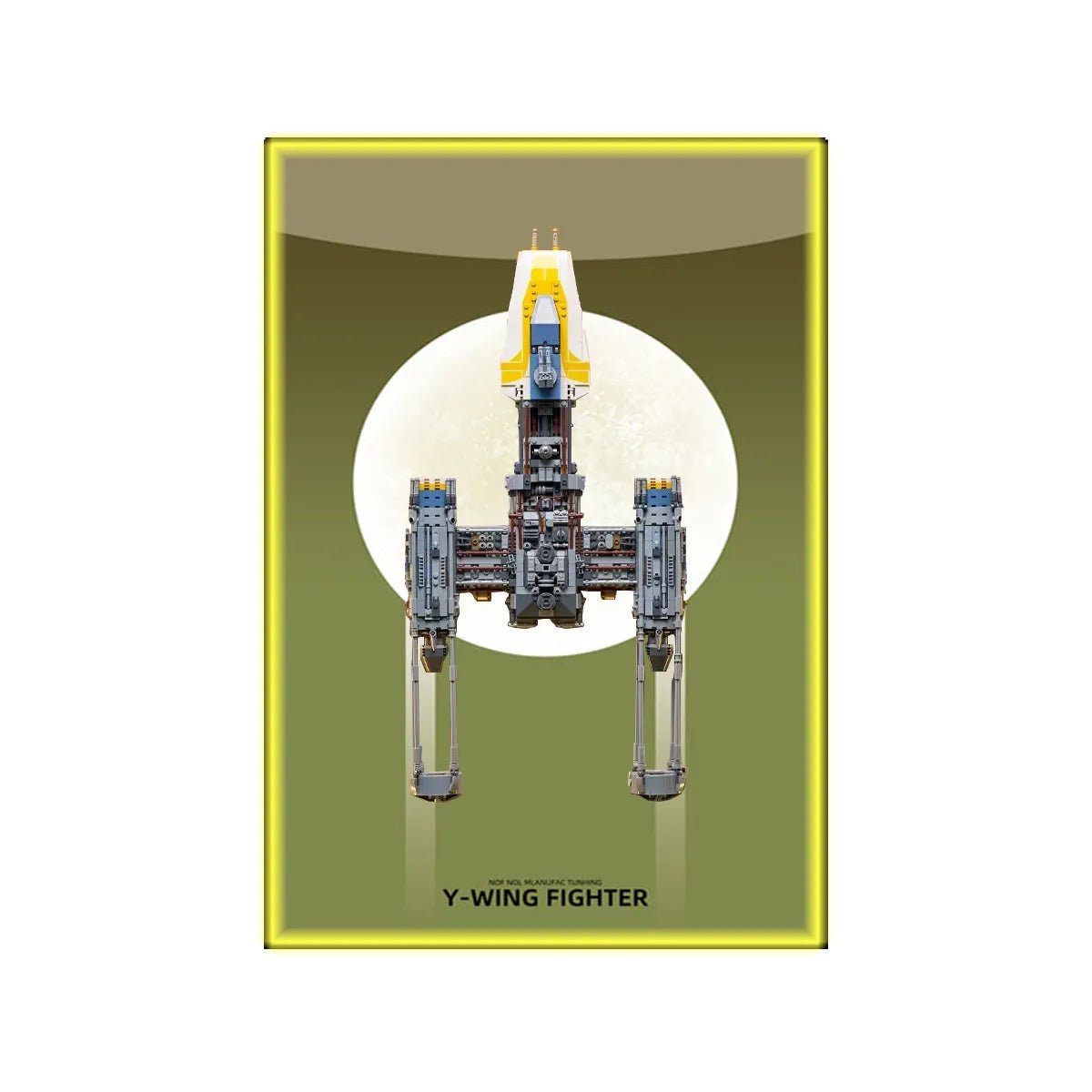 Wall Display Frame Compatible with LEGO® Star Wars™ Y - Wing Starfighter™ 75181 Style A - brickzonehub