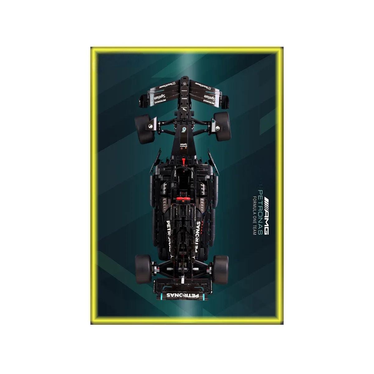 Wall Display Frame Compatible with LEGO® Technic AMG F1 W14 42171 Style G - brickzonehub