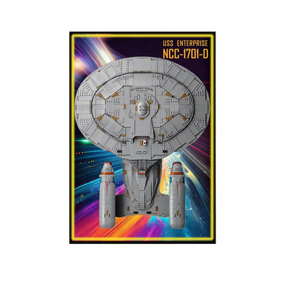 Wall Display Frame Compatible with LEGO® USS Enterprise NCC - 1701 - D™ 10365 - brickzonehub