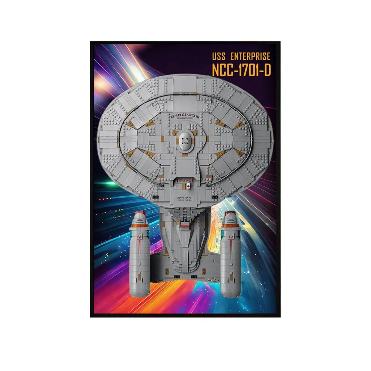 Wall Display Frame Compatible with LEGO® USS Enterprise NCC - 1701 - D™ 10365 - brickzonehub