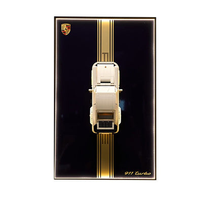 Wall Display Frame for Lego® 10295 Porsche 911 – Classic 911 Turbo Design - brickzonehub