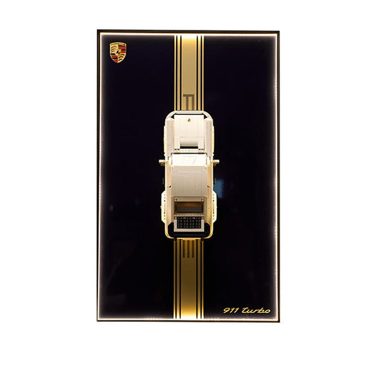 Wall Display Frame for Lego® 10295 Porsche 911 – Classic 911 Turbo Design - brickzonehub