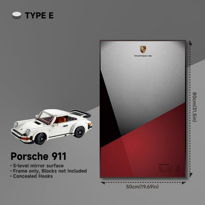 Wall Display Frame for Lego® 10295 Porsche 911 – Classic 911 Turbo Design - brickzonehub
