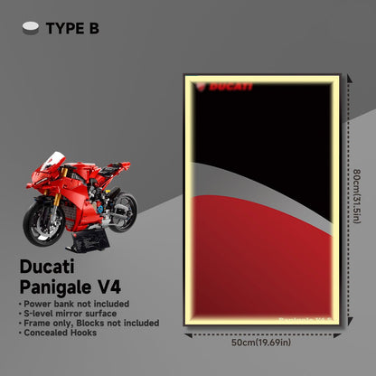 Wall Display Frame for Lego® 42107 Ducati Panigale V4 S - brickzonehub