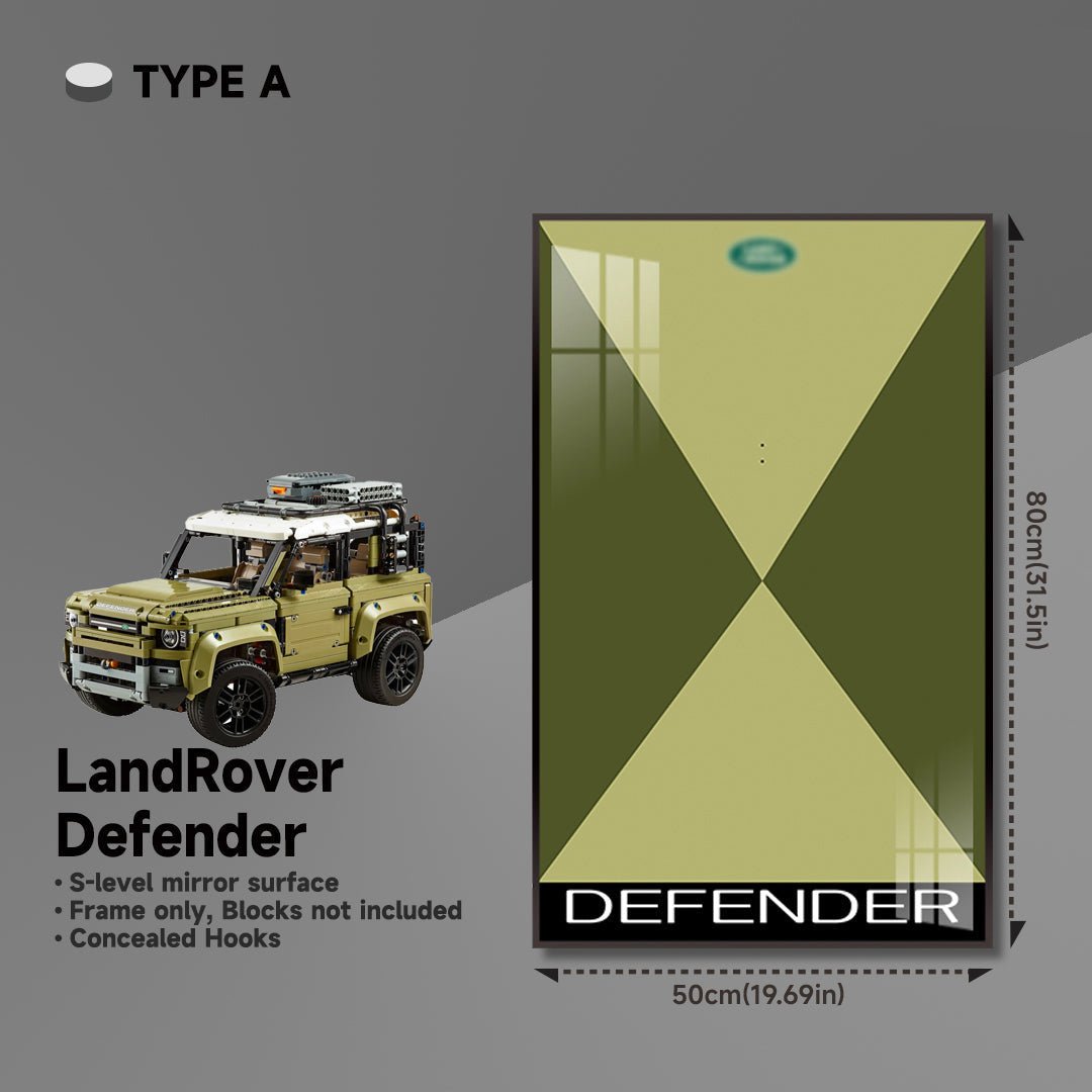 Wall Display Frame for Lego® 42110 Land Rover Defender - brickzonehub