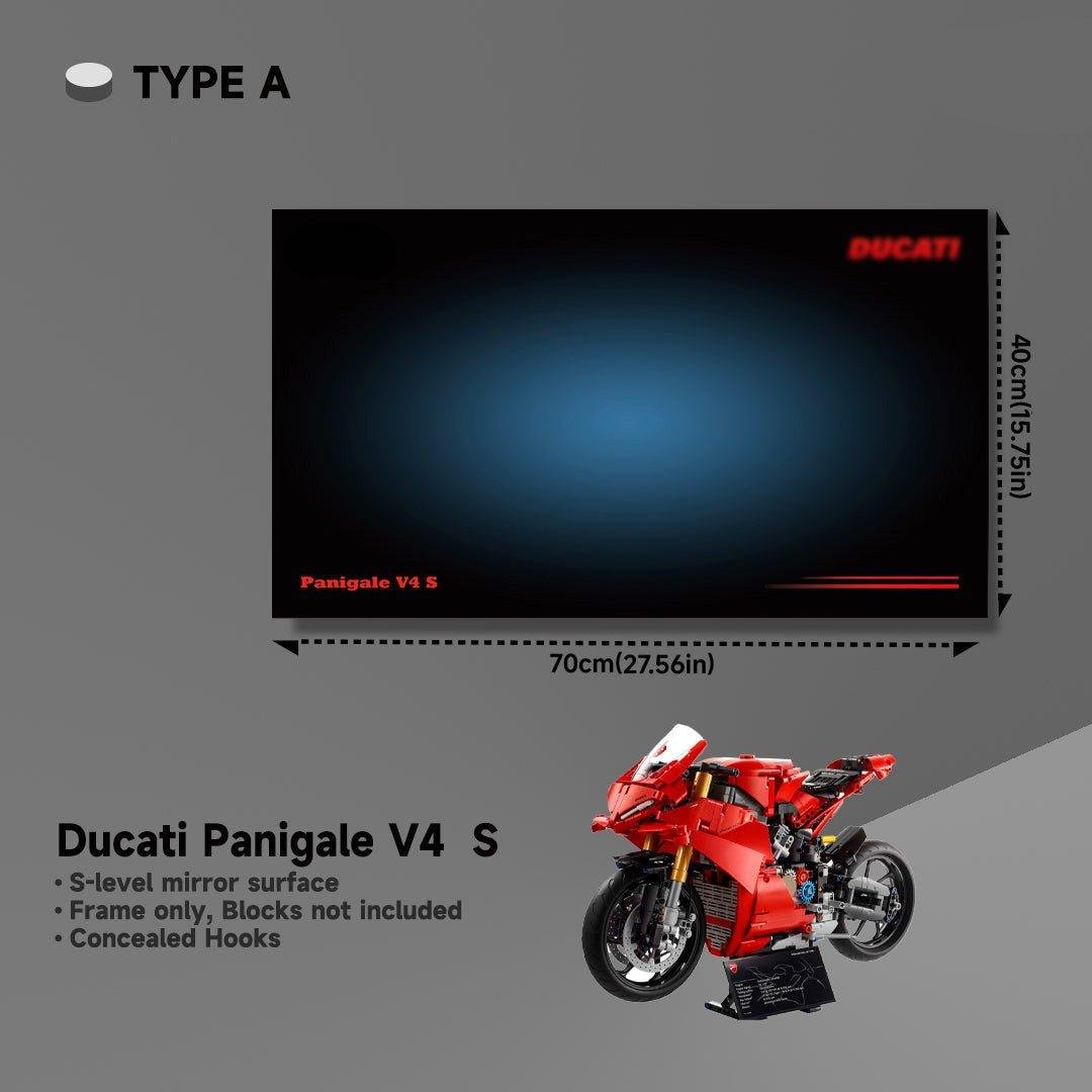 Wall Display Frame for Lego® 42202 Ducati Panigale V4 S - brickzonehub